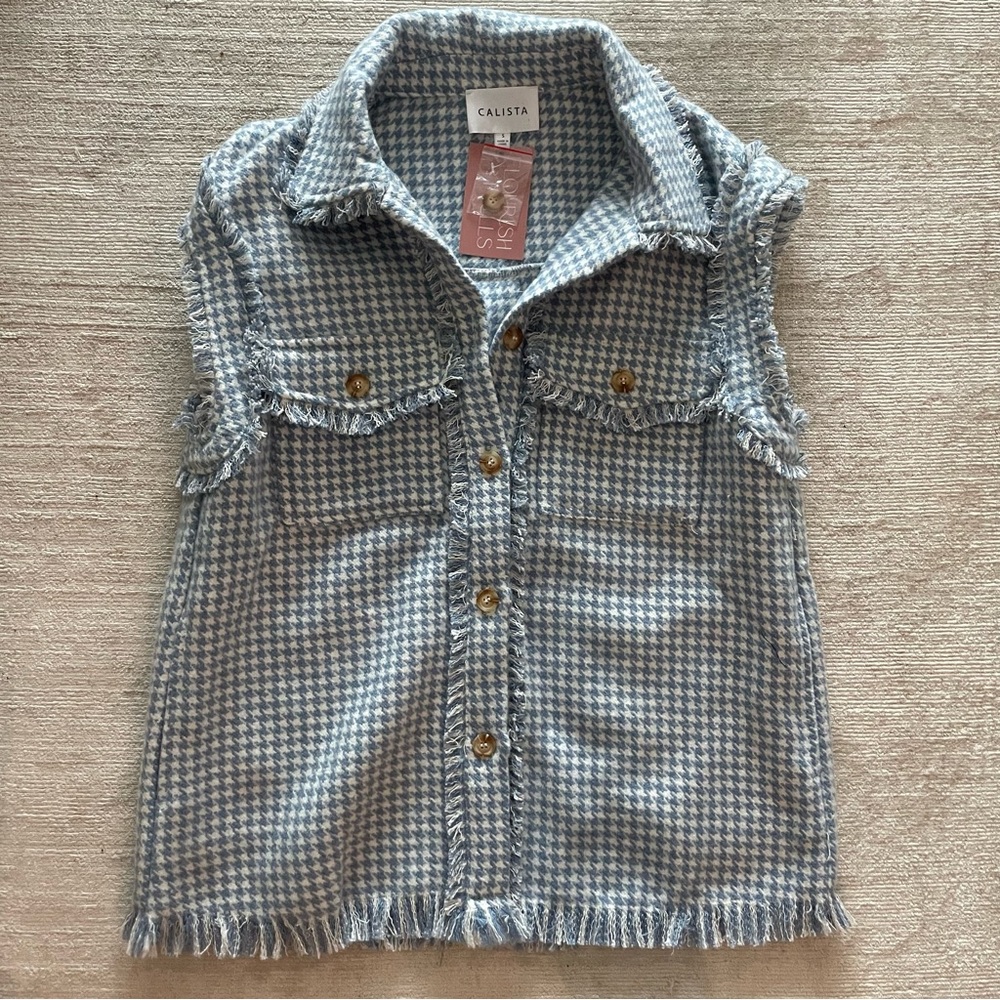 Adorable Flourish and Frills tweed vest